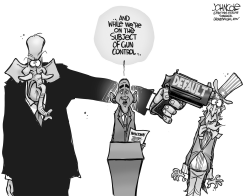 GUNS AND DEFAULT BW by John Cole
