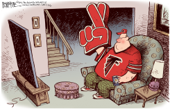 FALCONS FANS  by Rick McKee
