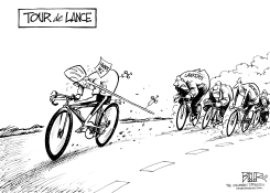 TOUR DE LANCE by Nate Beeler