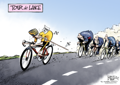 TOUR DE LANCE  by Nate Beeler