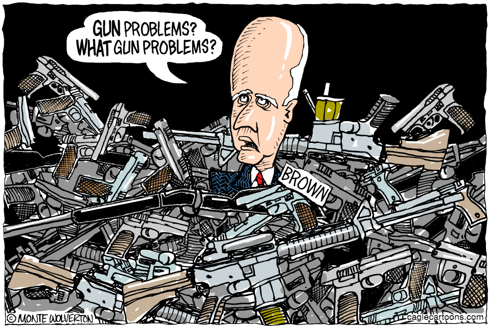 LOCAL-CA Jerry Brown Gun Denial COLOR