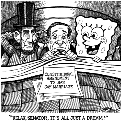 CONSERVATIVE ANTI-GAY MARRIAGE SENATOR HAS BAD DREAM by R.J. Matson