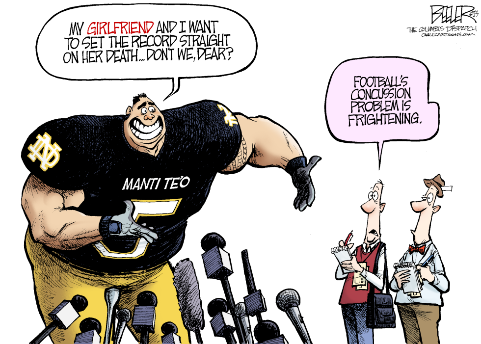  MANTI TEO by Nate Beeler