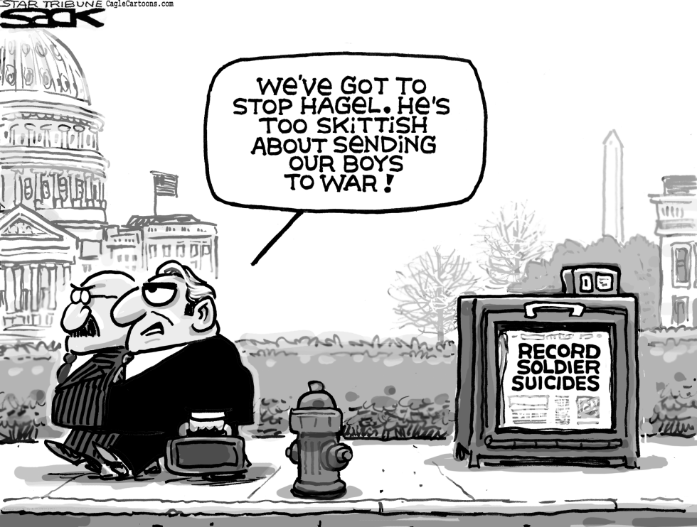  HAGEL'S PROBLEM by Steve Sack