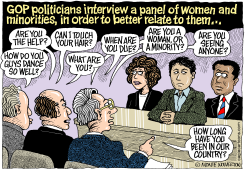 GOP AND WOMEN AND MINORITIES  by Monte Wolverton