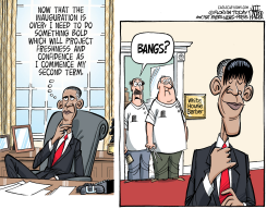 OBAMA 2ND TERM LOOK  by Jeff Parker