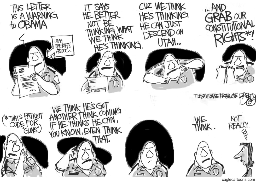  I MOCK THE SHERIFF by Pat Bagley