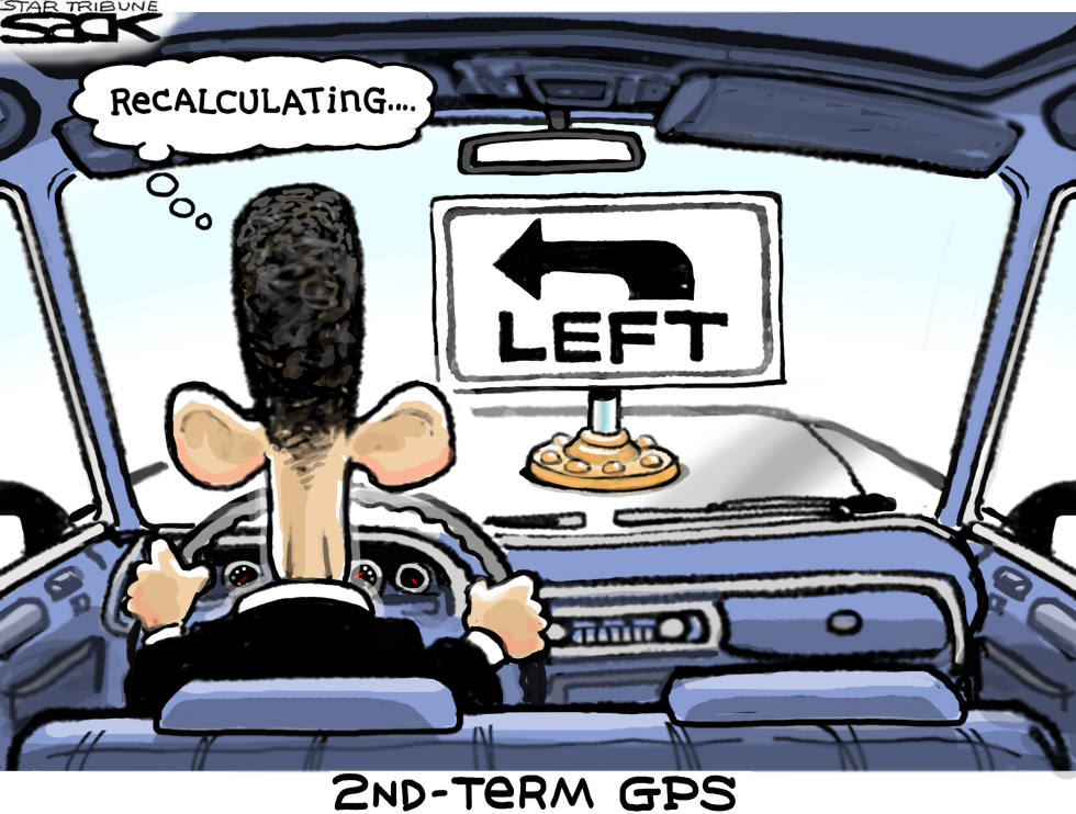  OBAMA 2ND TERM DIRECTION by Steve Sack