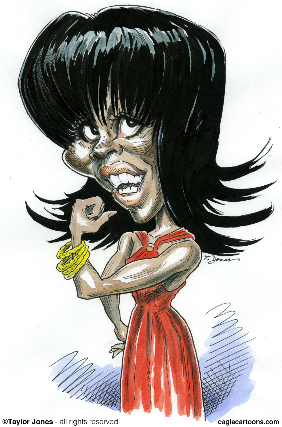 Michelle Obama bangs - COLOR
