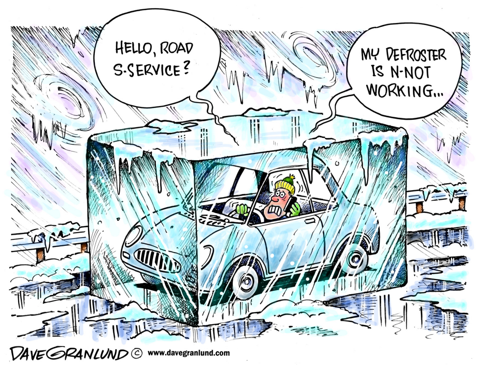  FRIGID TEMPERATURES by Dave Granlund