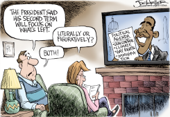 LEAN LEFT by Joe Heller