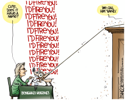HILLARY CLINTON AND RAND PAUL  by John Cole