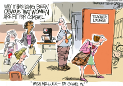 WOMEN AT WAR  by Pat Bagley