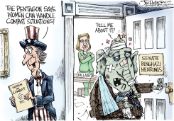WOMEN IN COMBAT by Joe Heller