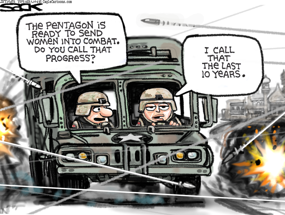  WOMEN ALREADY IN COMBAT  by Steve Sack