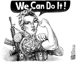WOMEN IN THE MILITARY by Adam Zyglis