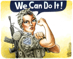 WOMEN IN THE MILITARY  by Adam Zyglis