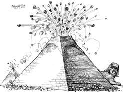 ERUPTION IN EGYPT by Petar Pismestrovic