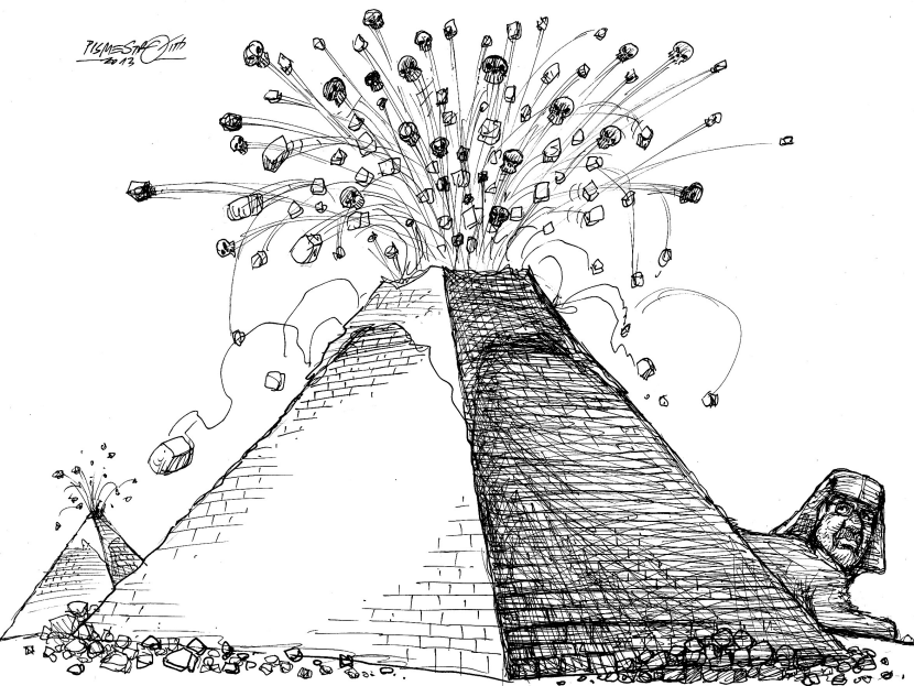 Erupcion en Egipto