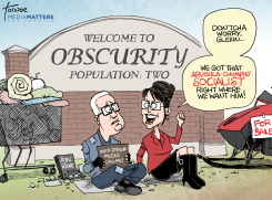 PALIN OUT AT FOX NEWS by Rob Tornoe