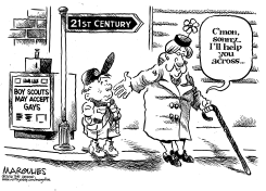 BOY SCOUTS MAY ACCEPT GAYS by Jimmy Margulies