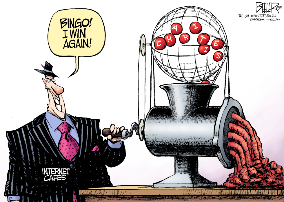  LOCAL OH - GAMBLING GRINDER by Nate Beeler