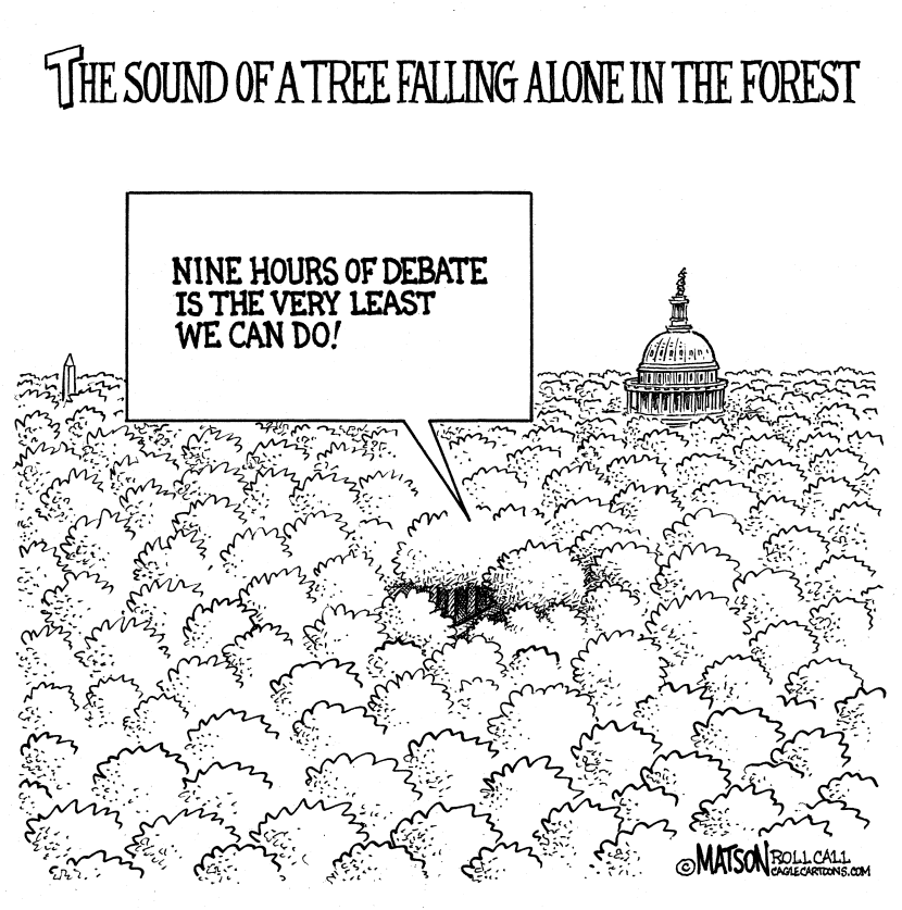 Tree Falling Alone In Congressional Forest Asks For Debate