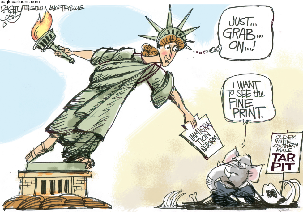  IMMIGRATION INGRATE by Pat Bagley