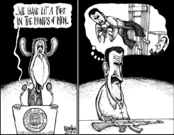 BUSH INAUGURATION SPEECH BW by Brian Adcock
