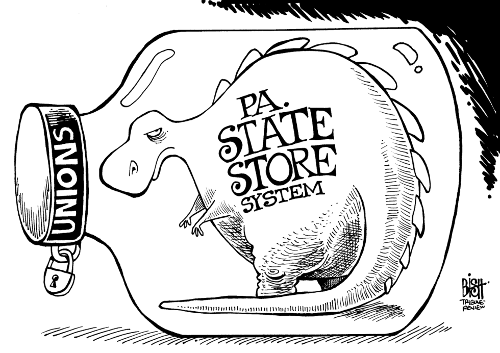 LOCAL, PA- STATE STORES, B/W