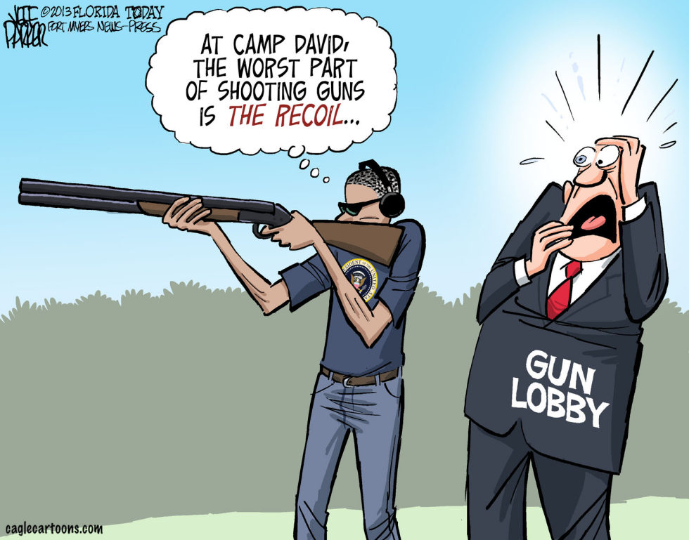 Obama Gun Photo - Color