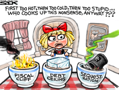 GOLDILOCKS SEQUESTER by Steve Sack