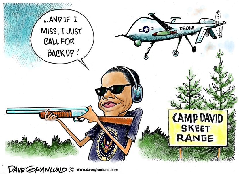 Obama and skeet shooting