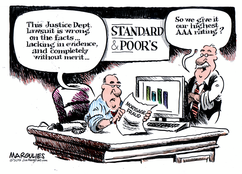 Standard and Poor's lawsuit color