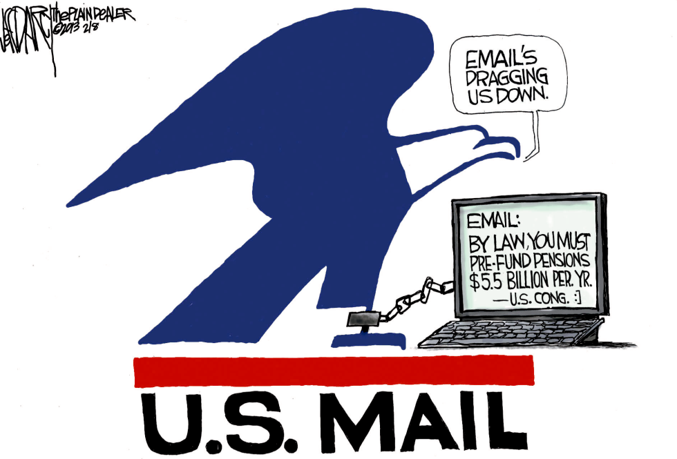 Postal service red ink