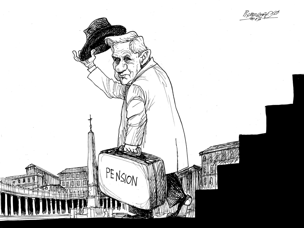  POPE GO IN PENSION by Petar Pismestrovic