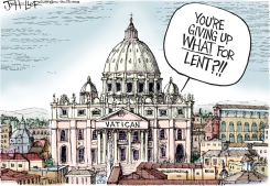 POPE BENEDICT RESIGNS by Joe Heller