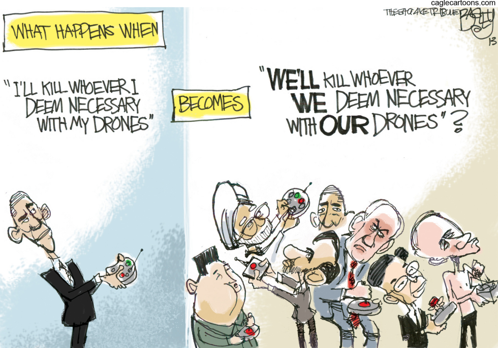  DRONE WARS by Pat Bagley