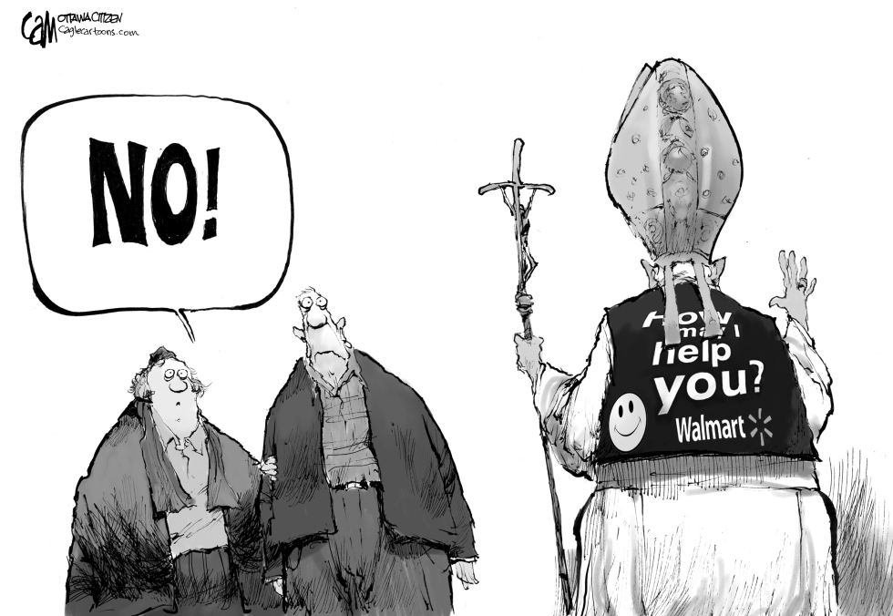 Pope Greeter