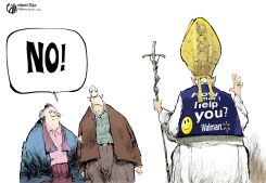 POPE GREETER  by Cam Cardow