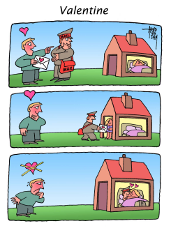VALENTINE POSTMAN by Arend Van Dam