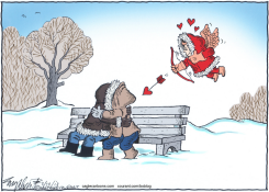 HAPPY VALENTINE'S DAY  by Bob Englehart