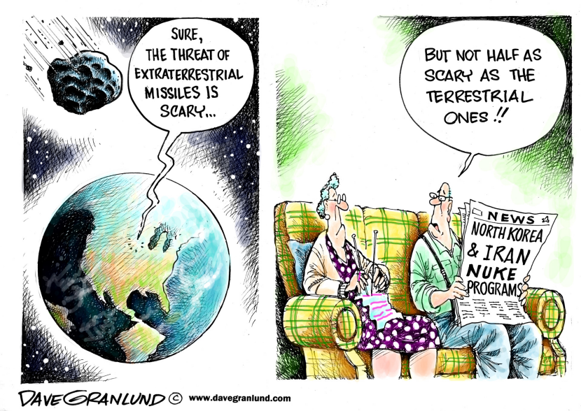 Asteroids and nukes