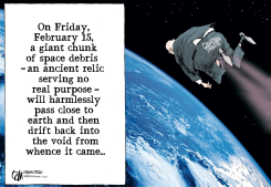 CANADA SPACE DEBRIS by Cam Cardow