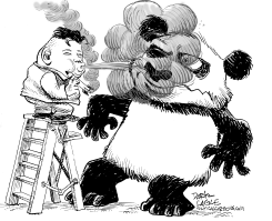 NORTH KOREA, CHINA AND MISSILE CIGAR by Daryl Cagle