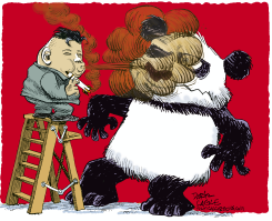 NORTH KOREA, CHINA AND MISSILE CIGAR  by Daryl Cagle