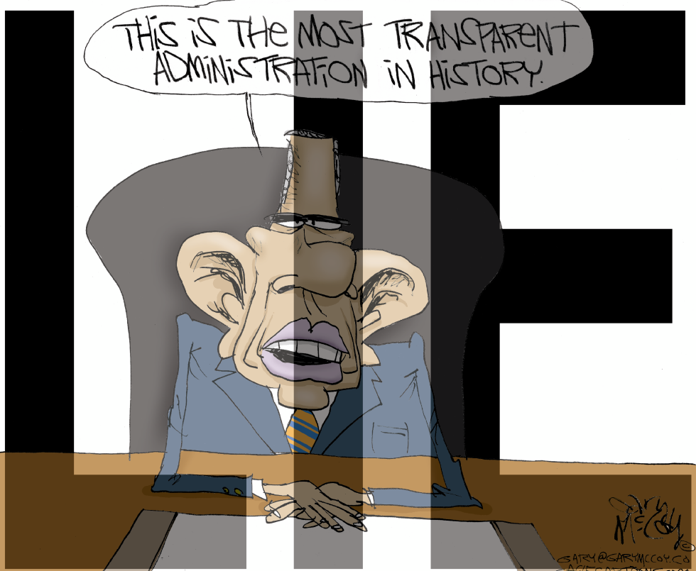 Obama Not Transparent COLOR