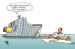 CAPTAIN BERLUSCONI by Arend Van Dam