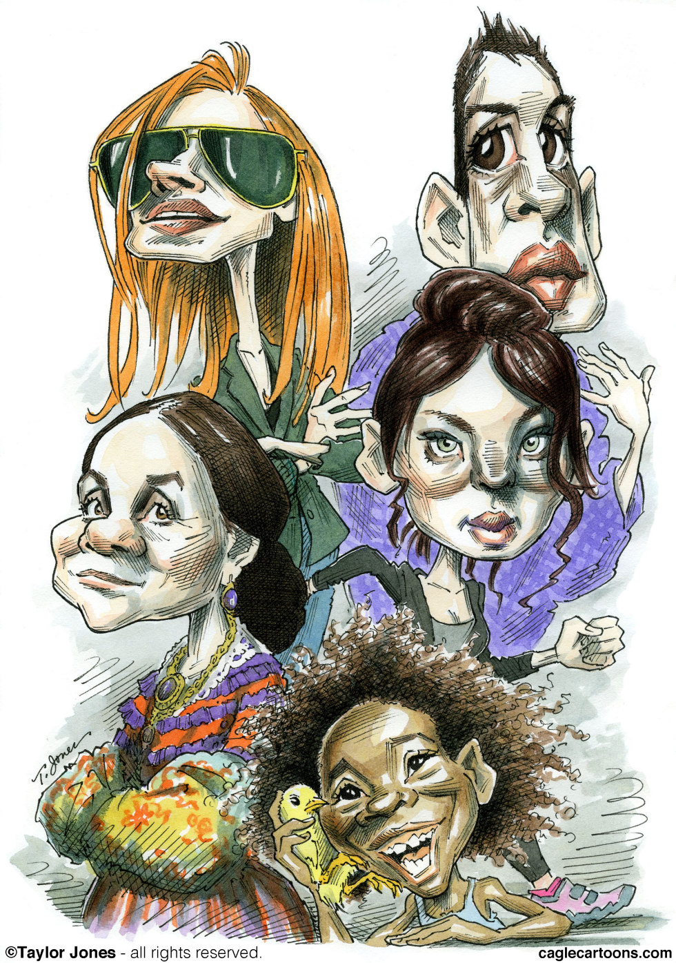 Some Oscar nominees - COLOR