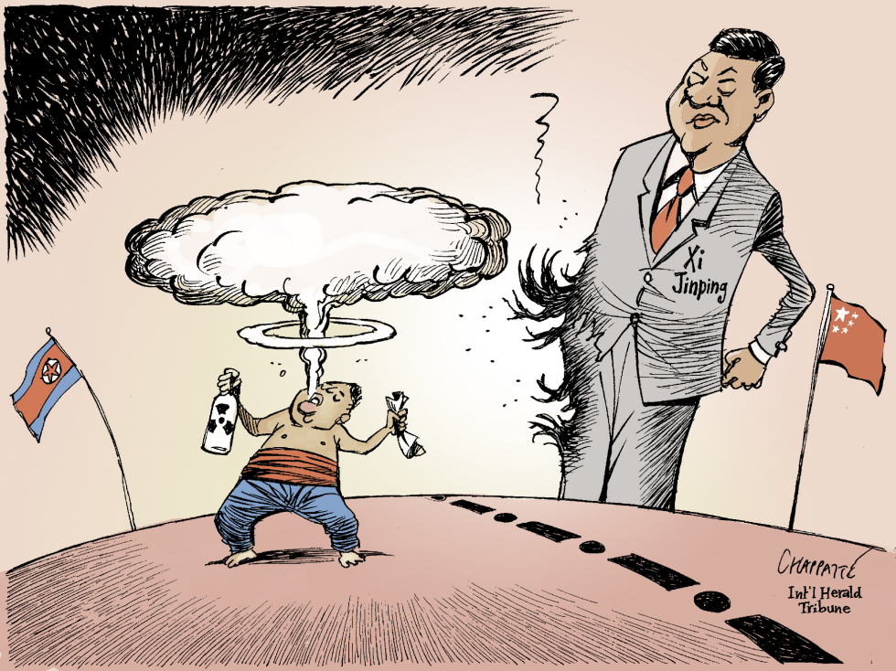  NORTH KOREA AND CHINA by Patrick Chappatte